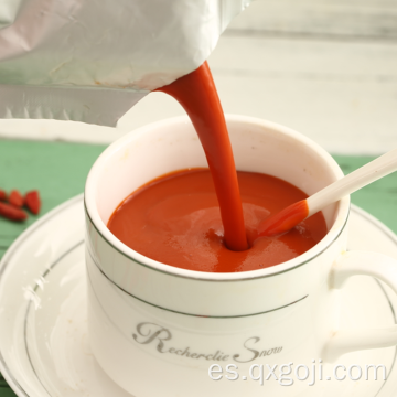 Jugo de goji orgánico de alta calidad con nutriciones